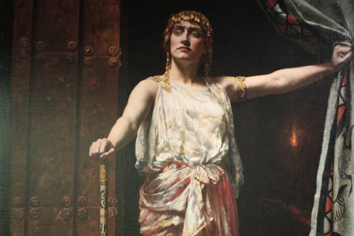 J. Collier, Clitennestra dopo l'assassinio di Agamennone