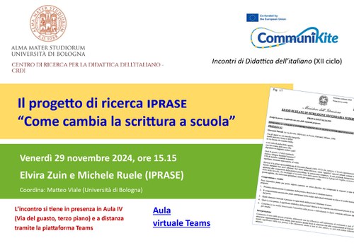 Locandina evento con descrizione riportata a testo