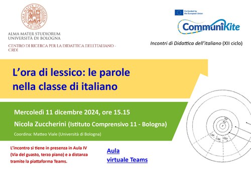 Locandina evento con descrizione riportata a testo