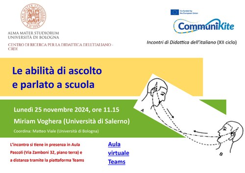 Locandina evento con descrizione riportata a testo