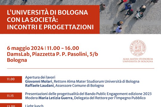 L’università di Bologna con la società: incontri e progettazioni
